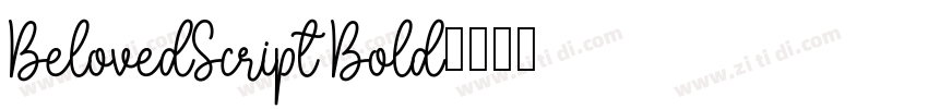 BelovedScript Bold字体转换